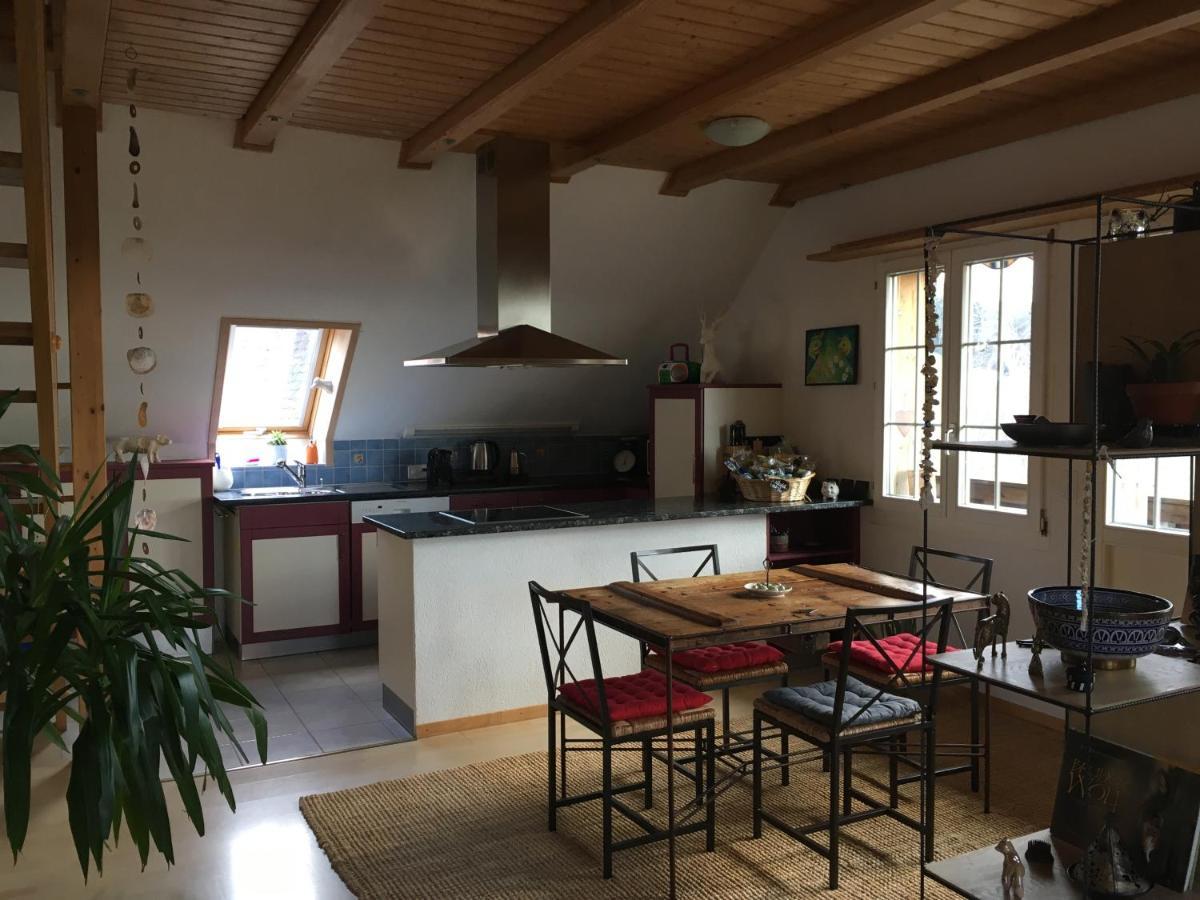 3,5 Zimmerferienwohnung Schwalbenaescht Rueeggisberg Exteriör bild
